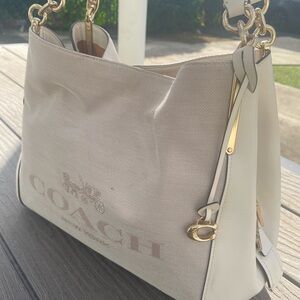 Coach Dalton Cream Color Hobo Bag